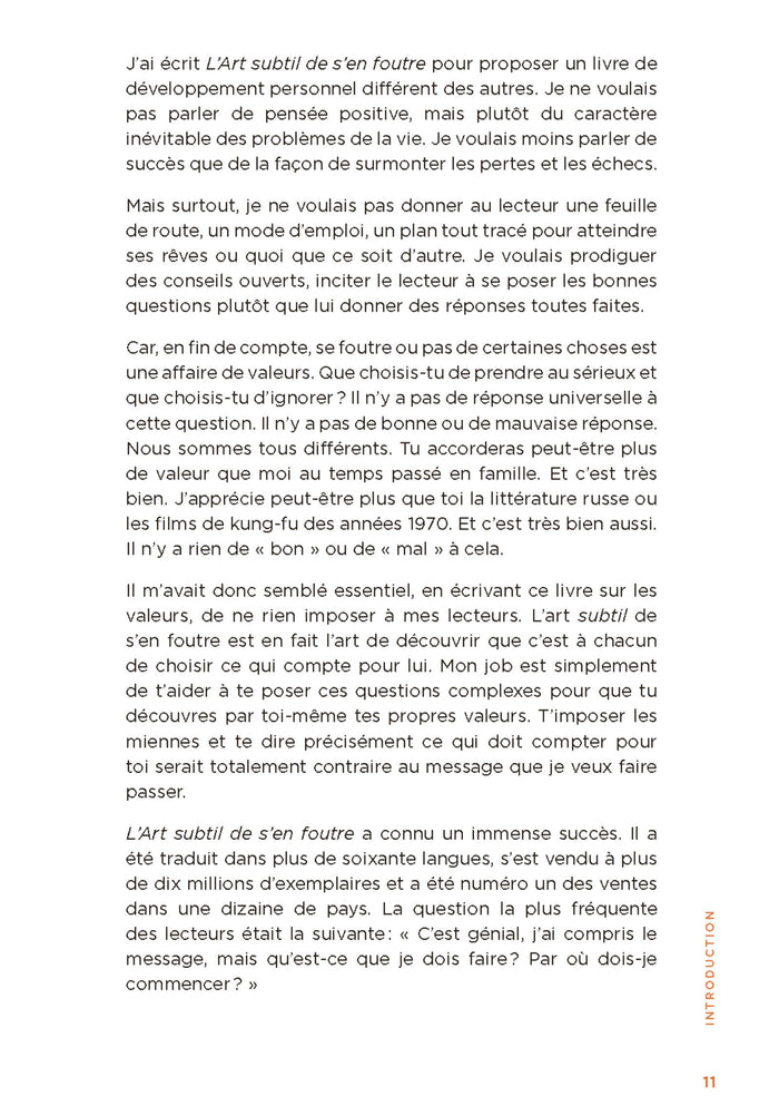 L'art subtil de s'en foutre - journal