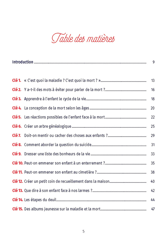 50 clés pour aider un enfant face à la peur de la mort