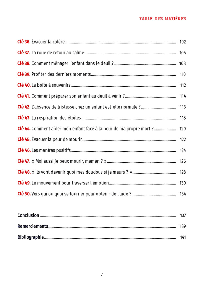 50 clés pour aider un enfant face à la peur de la mort