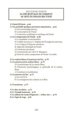 L'expression symbolique et emblématique du Rite Écossais Rectifié