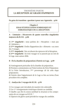 L'expression symbolique et emblématique du Rite Écossais Rectifié