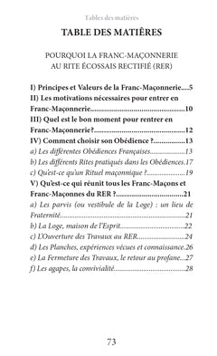Pourquoi la Franc-Maçonnerie au Rite Écossais Rectifié ? (RER)