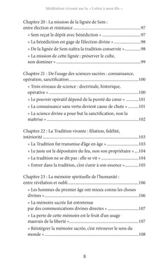 Méditation vivante sur la Lettre à mon fils de Jean-Baptiste Willermoz