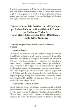 Quatre paroles sous la Voûte étoilée