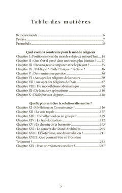 Ouverture vers une Religion Laïque Universelle: Entre Conclave et Convent ou Le troisième Testament