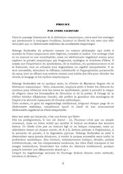 Dictionnaire malicieux du vocabulaire maçonnique