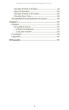 Perspectives sur les 18 premiers degrés du Rite Écossais Ancien et Accepté