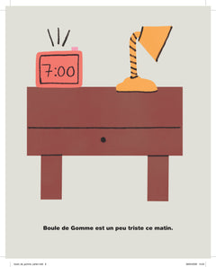 Boule de gomme boude l'école