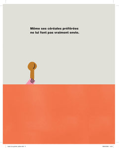 Boule de gomme boude l'école