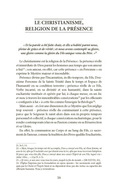 Présence de Dieu, présence à Dieu