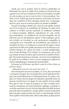 Présence de Dieu, présence à Dieu