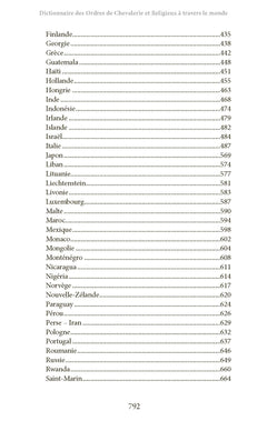 Dictionnaire des Ordres de Chevalerie et religieux à travers le monde