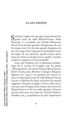 Suzanne Lenglen: Et la femme créa le tennis moderne