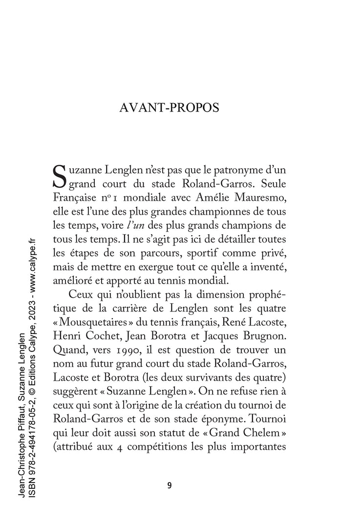Suzanne Lenglen: Et la femme créa le tennis moderne