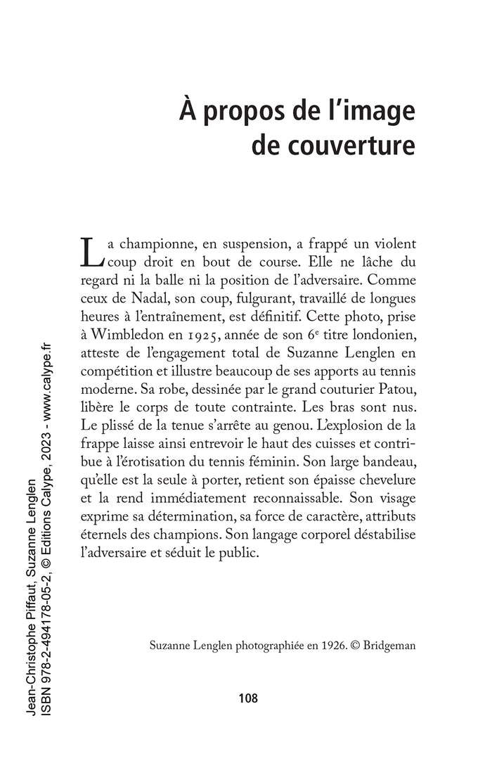 Suzanne Lenglen: Et la femme créa le tennis moderne