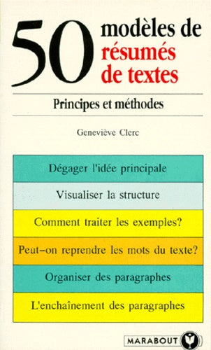 50 modèles de résumés de textes