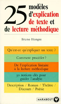 25 modèles d'explication de texte et de lecture méthodique
