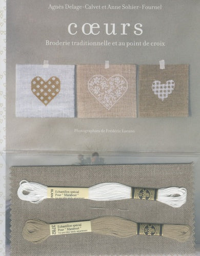 Coeurs: Broderie traditionnelle et au point de croix