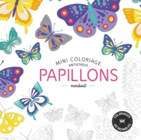 Mini coloriage antistress papillons