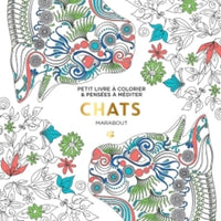 Chats: Petit livre à colorier & pensées à méditer