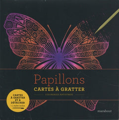 Livre à gratter - Papillons