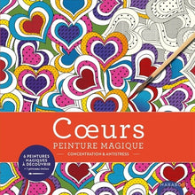 Peinture magique - Coeurs