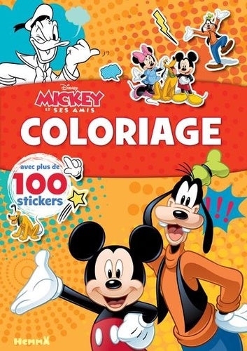 Disney Mickey et ses amis – Coloriage avec plus de 100 stickers