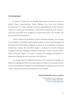 Introduction à la finance islamique