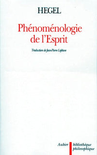 La phénoménologie de l'esprit