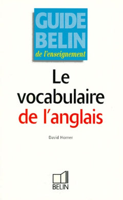 Le vocabulaire de l'anglais