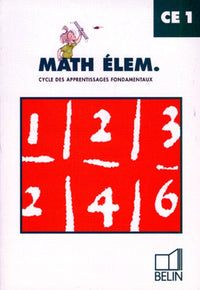 Mathématiques, CE1. Fichier de l'élève