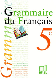 Grammaire du français 5e - livre de l'élève
