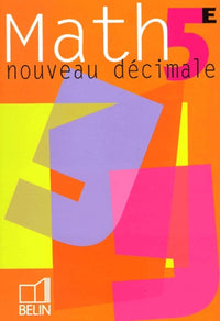 Math 5e, 2000, élève