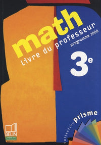 Math 3e: Livre du professeur