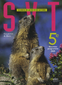 SVT 5e: Nouveau programme 2009