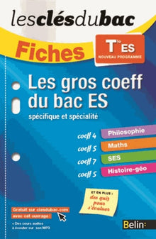 Les gros coeff - Bac ES: Les clés du bac