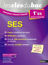 Sciences économiques et sociales - Première ES: Les clés du bac