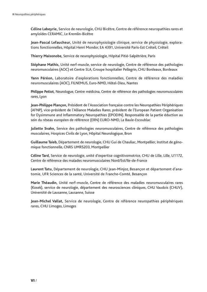 Neuropathies périphériques