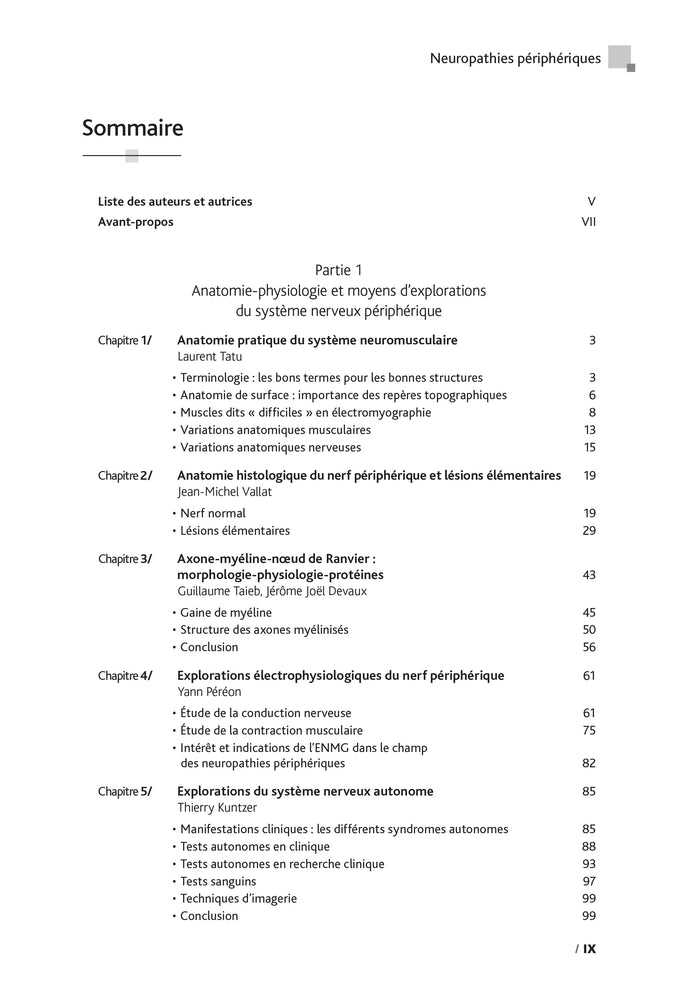 Neuropathies périphériques