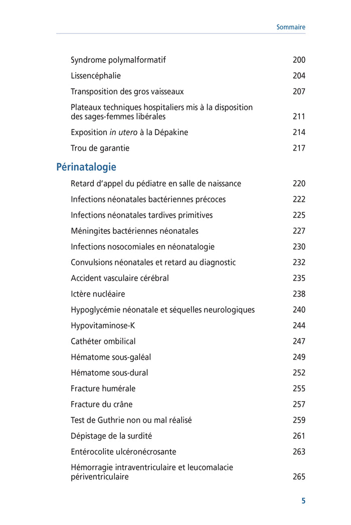 Analyse et prévention des risques médicolégaux en gynécologie, obstétrique, périnatalogie et pédiatrie