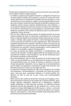 Analyse et prévention des risques médicolégaux en gynécologie, obstétrique, périnatalogie et pédiatrie