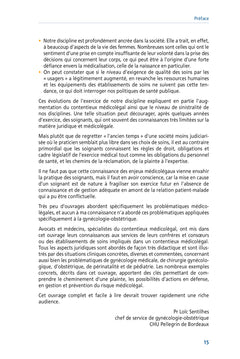 Analyse et prévention des risques médicolégaux en gynécologie, obstétrique, périnatalogie et pédiatrie