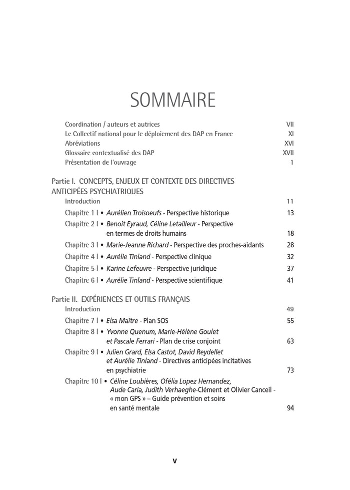 Le guide des directives anticipées psychiatriques