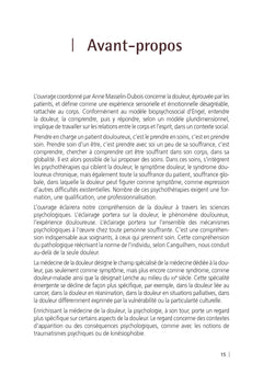Psychothérapies des patients douloureux chroniques