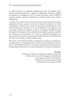 Psychothérapies des patients douloureux chroniques