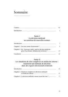 Décision médicale et travail du soin