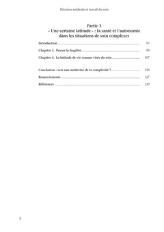 Décision médicale et travail du soin