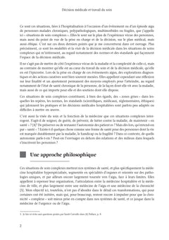 Décision médicale et travail du soin
