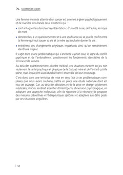 Maternité et cancer