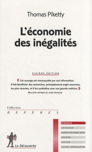 ECONOMIE DES INEGALITES 6ED